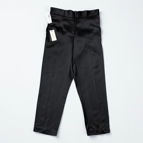 NWT Aritzia Babaton Atelier Black Satin Conan Pant Women's Size 6 - Picture 3 of 10